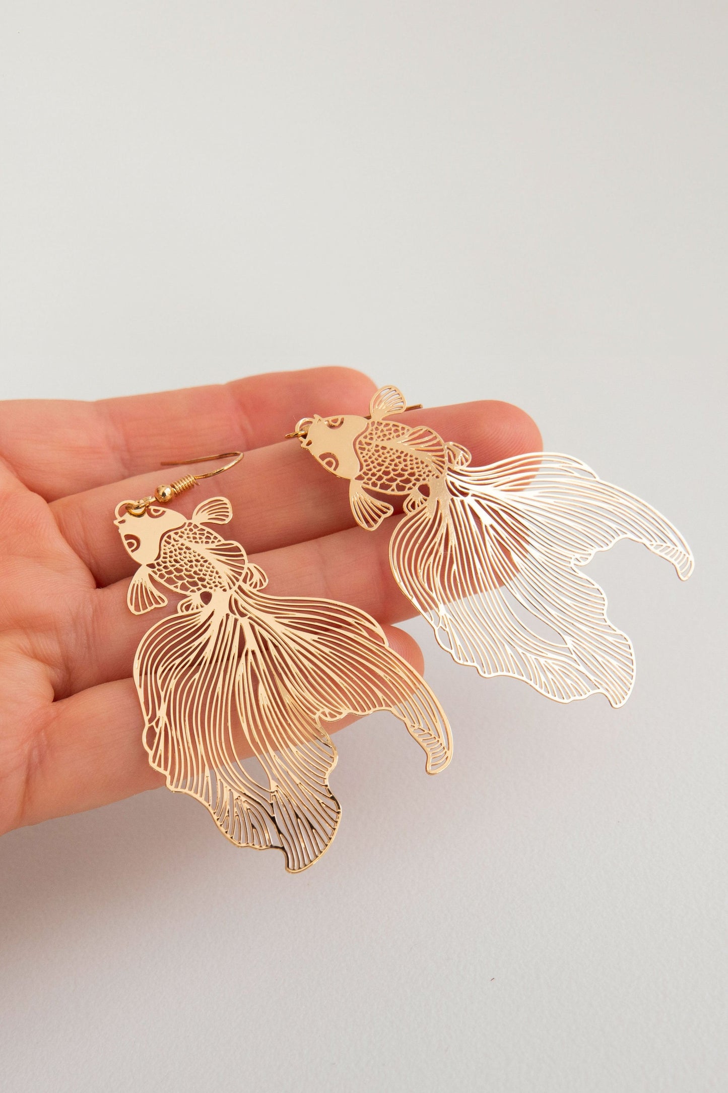 Gold Japanese Koi Dangles
