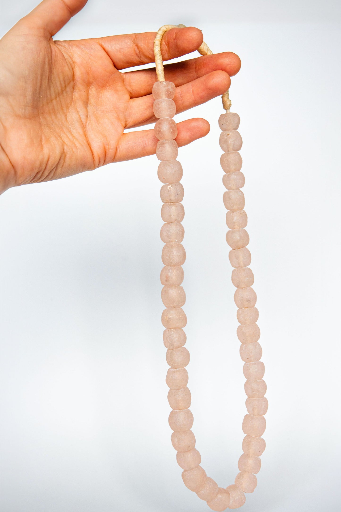 JAB Pink Glass Bead Necklace