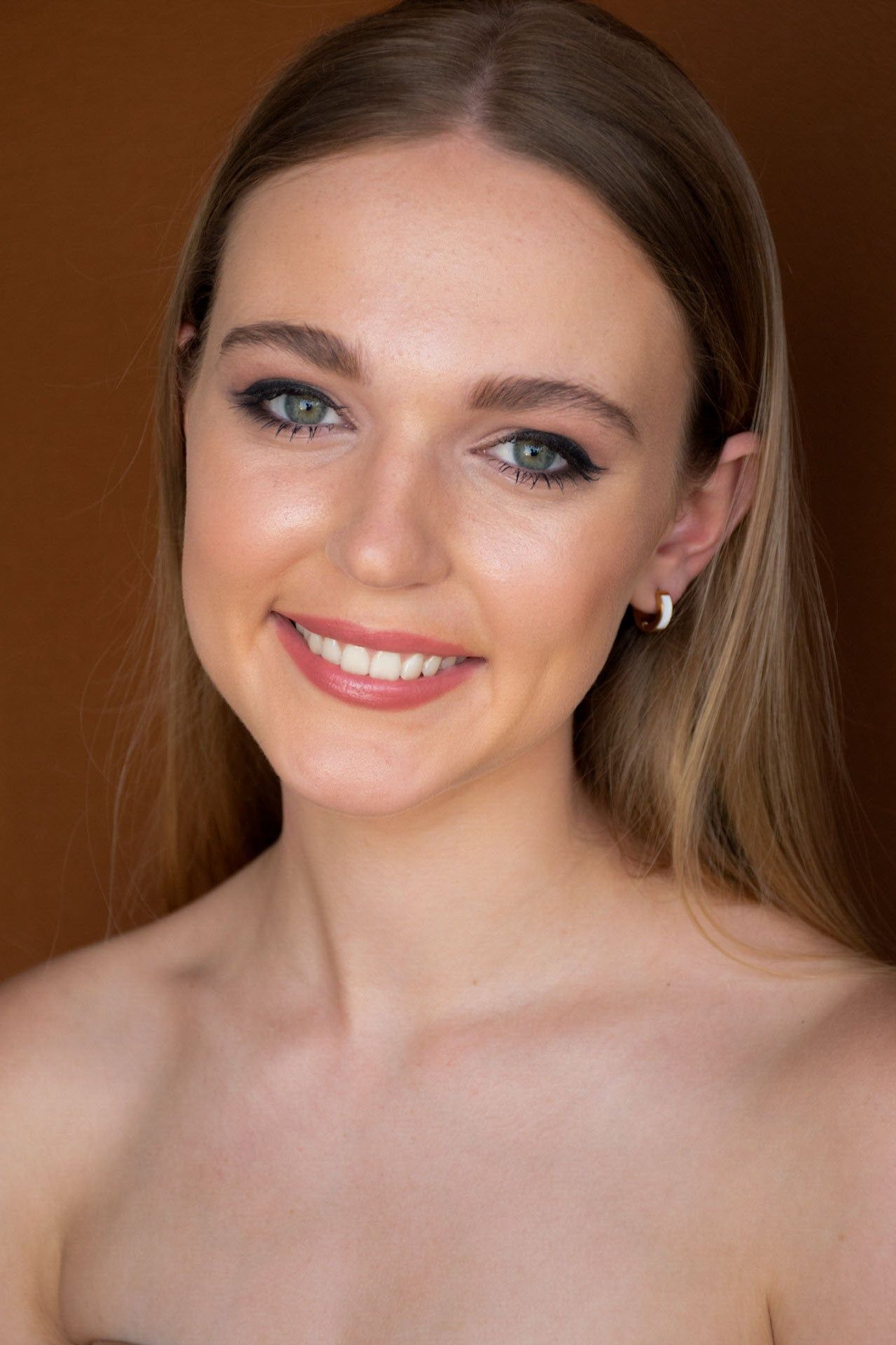 White & Gold Steel Hoops