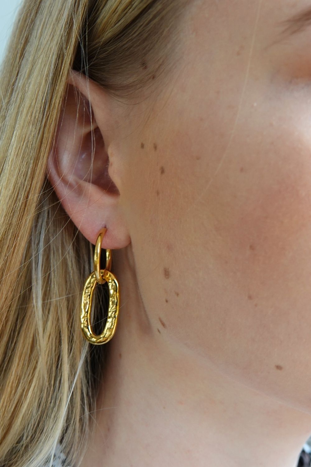 Gilded Links Earrings