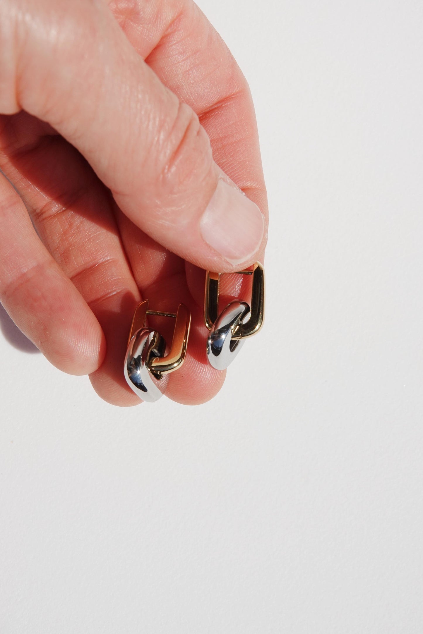 Oval Link Hoops