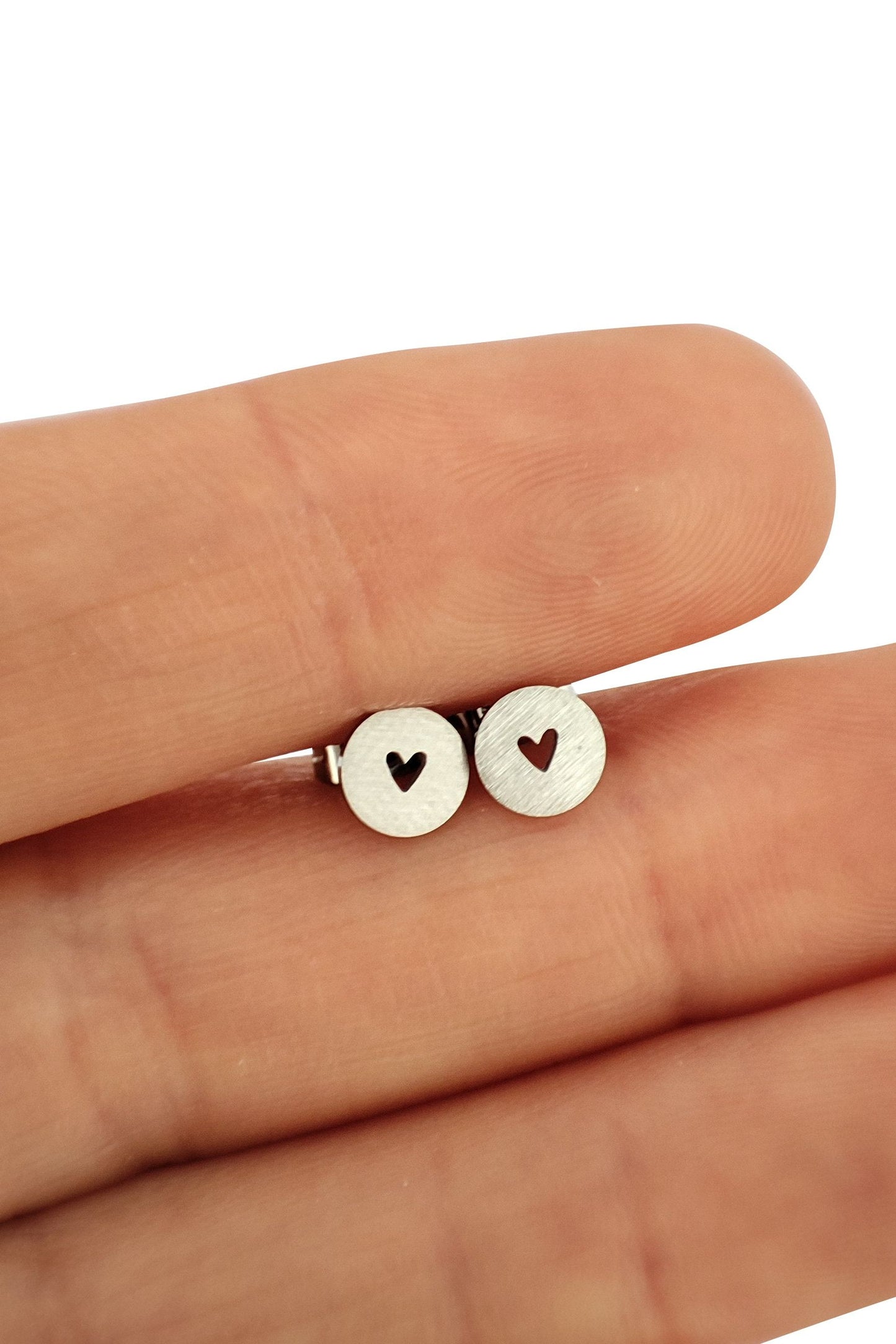 Heart cut out stainless steel