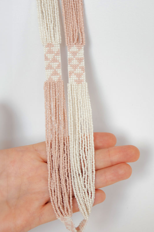 JAB Rose Pink & Natural Necklace