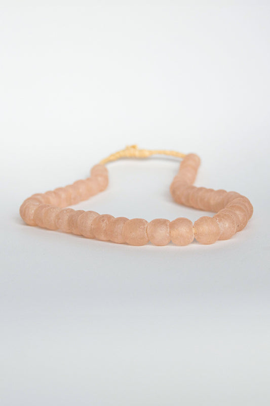JAB Pink Glass Bead Necklace