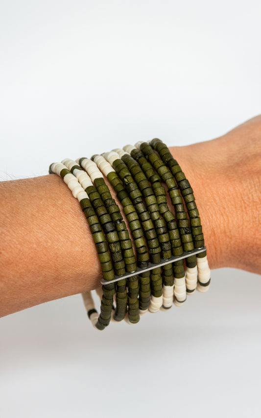 JAB Green & Bone Bracelet