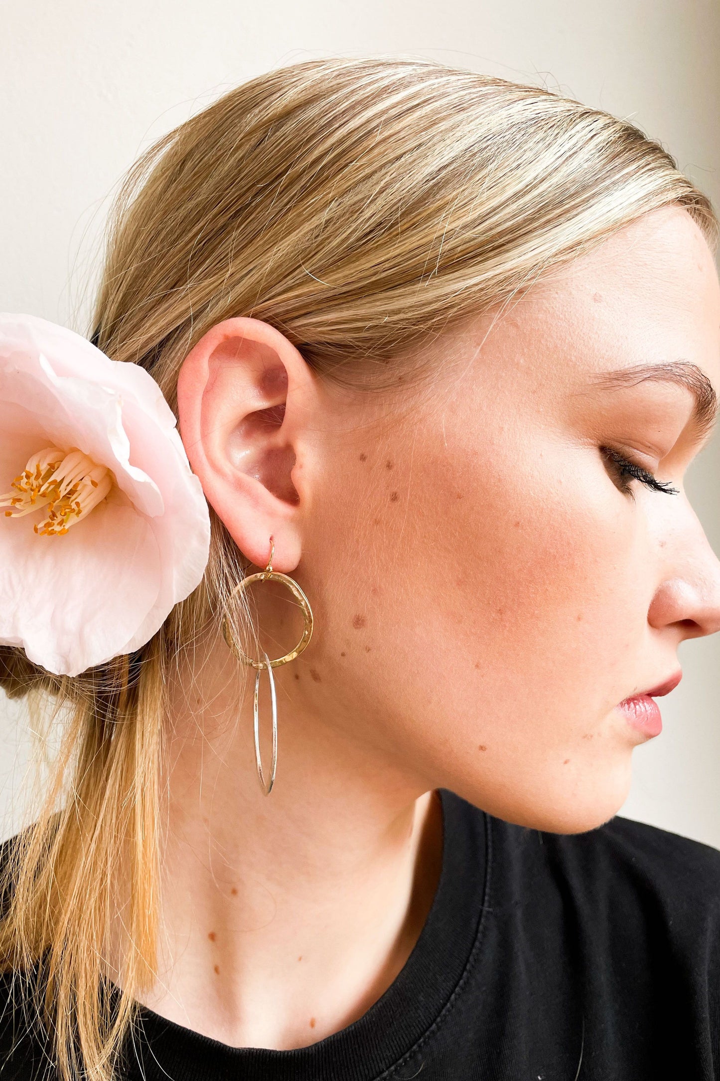 Duo Hoop - Silver and Gold