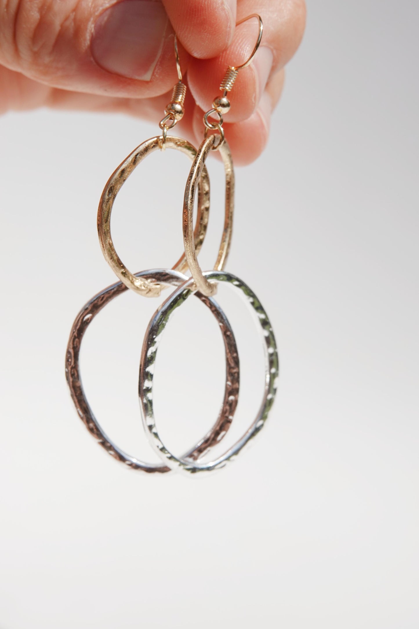 Duo Hoop - Silver and Gold