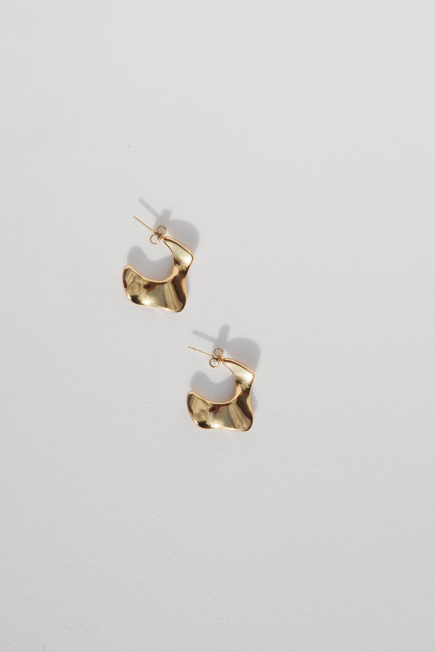 Gold Sculpture Studs