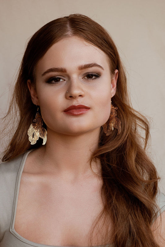 Gold Japanese Koi Dangles