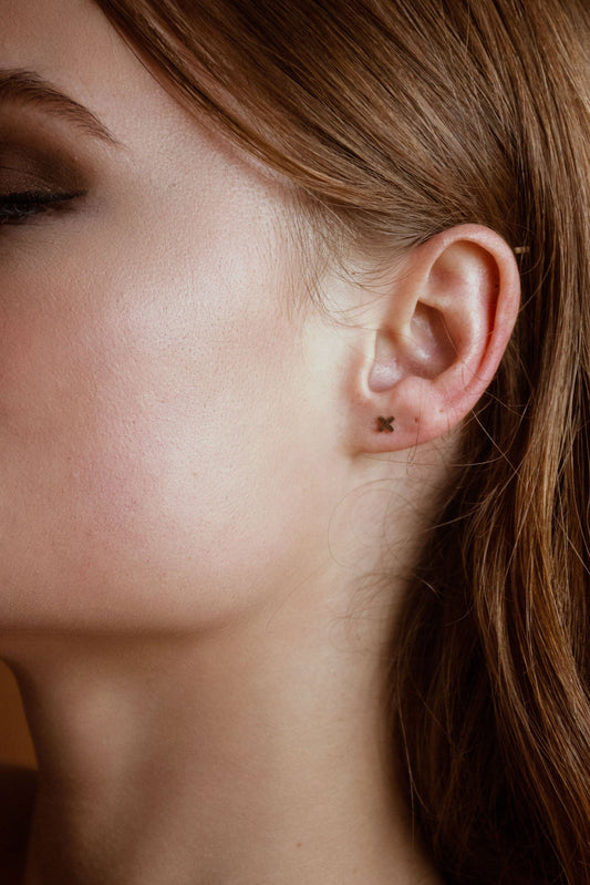 Heart and Kiss studs