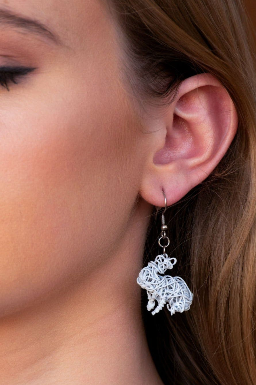 Wire Bunnies Dangles