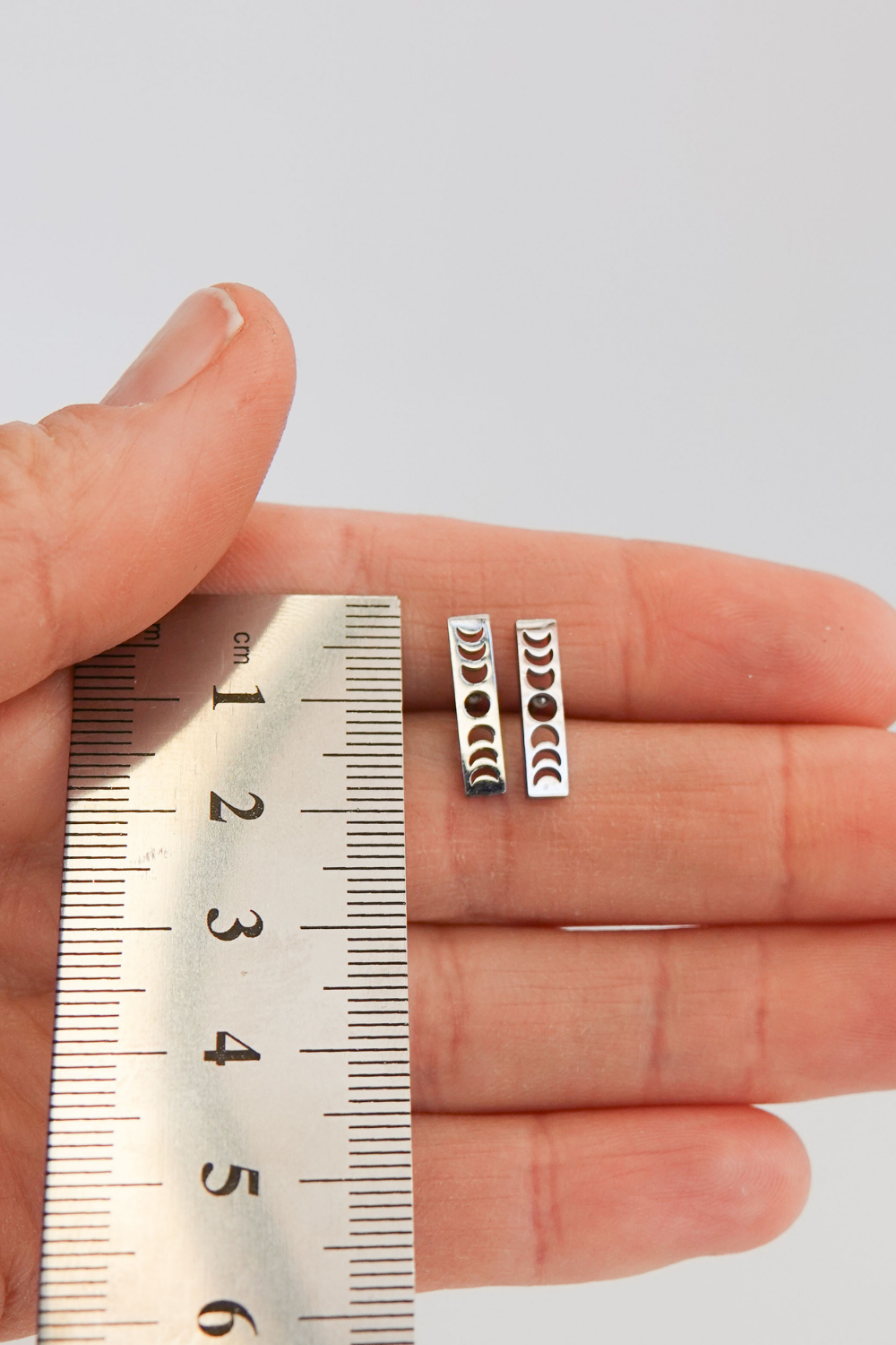 Moon Crescent Face Earring