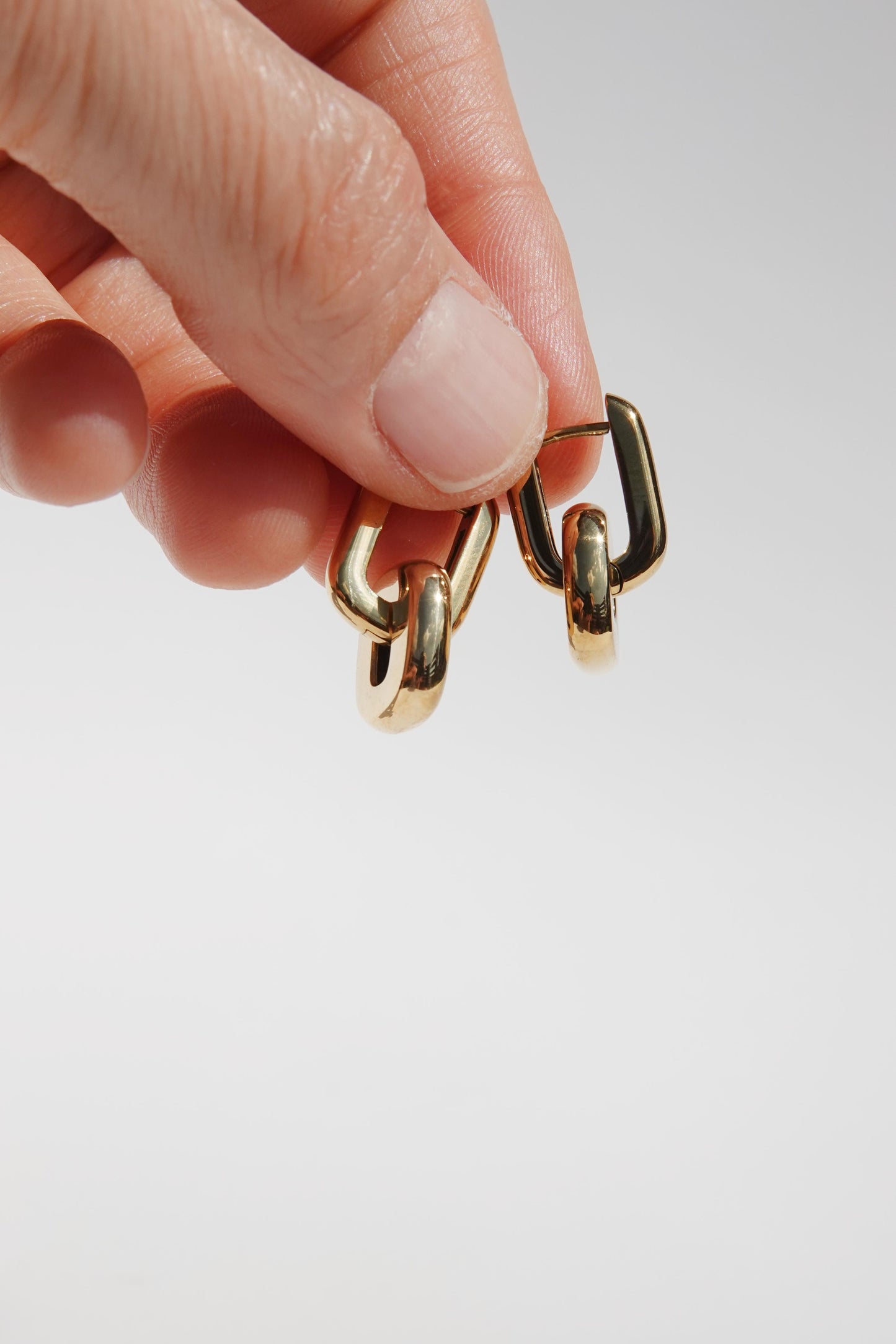 Oval Link Hoops
