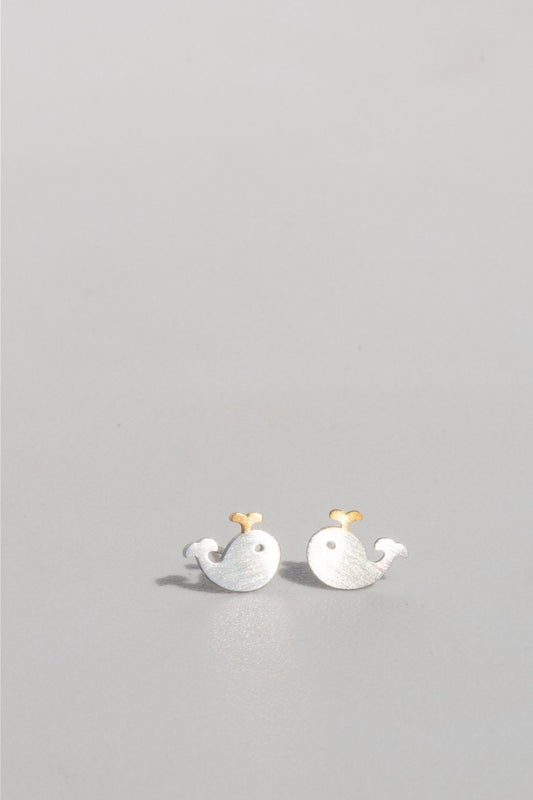 Silver Whale Gold Plated Spout